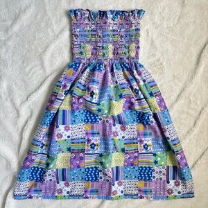 00s dainty patchwork dress w/ elasticated waist